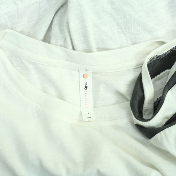 Daily Practice Anthropologie Striped Print Maxi Shirt Dress Ivory S New 285388 - Picture 9 of 9